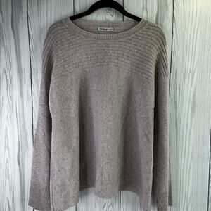Ille De Cocos Stone Lightweight Sweater Merino Wool Size Small